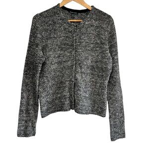 Eileen Fisher cotton & linen blend melange cardigan size M excellent condition